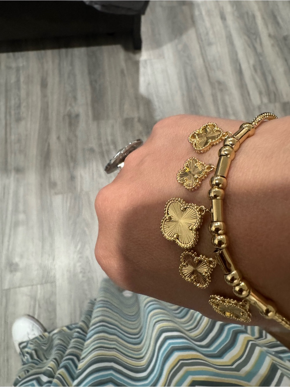 Real gold plated 18k. Women's Jewelry brazalete